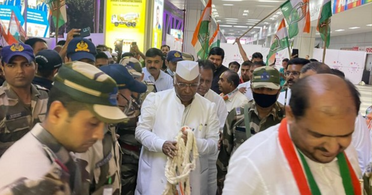 Kharge reaches Ahmedabad to start campaign for Congress presidential elections